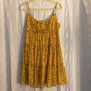 Yellow Floral Summer Dress
